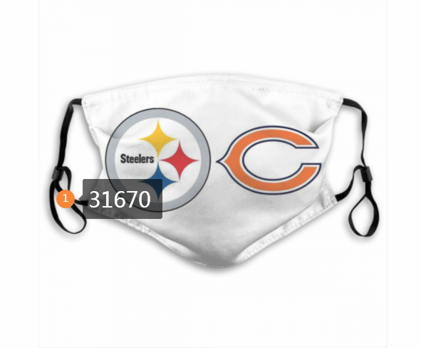 2020 NFL Pittsburgh Steelers 26049 Dust mask with filter